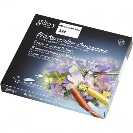 Gallery Aquarell, Ultramarin (339), L: 9,3 cm, 12 Stk./ 1 Pkg.