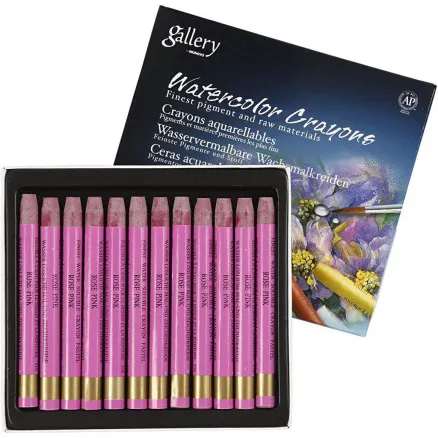 Gallery Aquarell, Frischrosa (316), L: 9,3 cm, 12 Stk./ 1 Pkg.